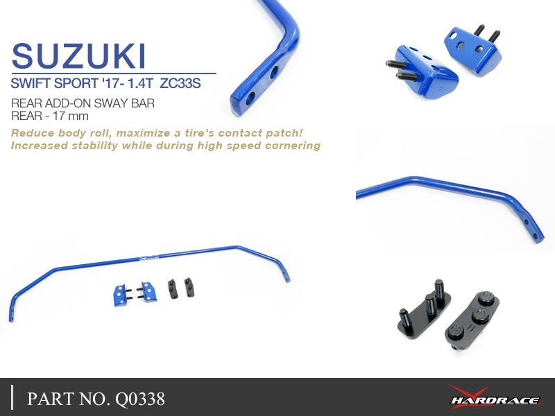 SUZUKI SWIFT SPORT '17 - 1.4T ZC33S achter stabilisatorstang 17MM - 5PCS / SET