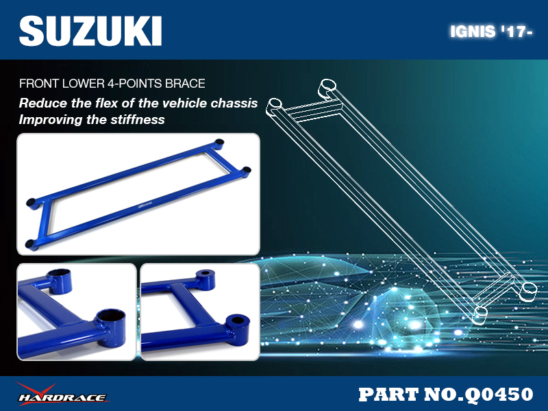 SUZUKI IGNIS \'17 - Voor Onder 4-POINTS beugel - 1PCS / SET