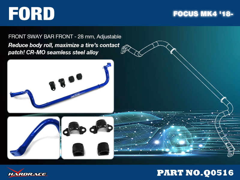 FORD FOCUS MK4 '18 - voor stabilisatorstang, 28MM-5pcs / SET