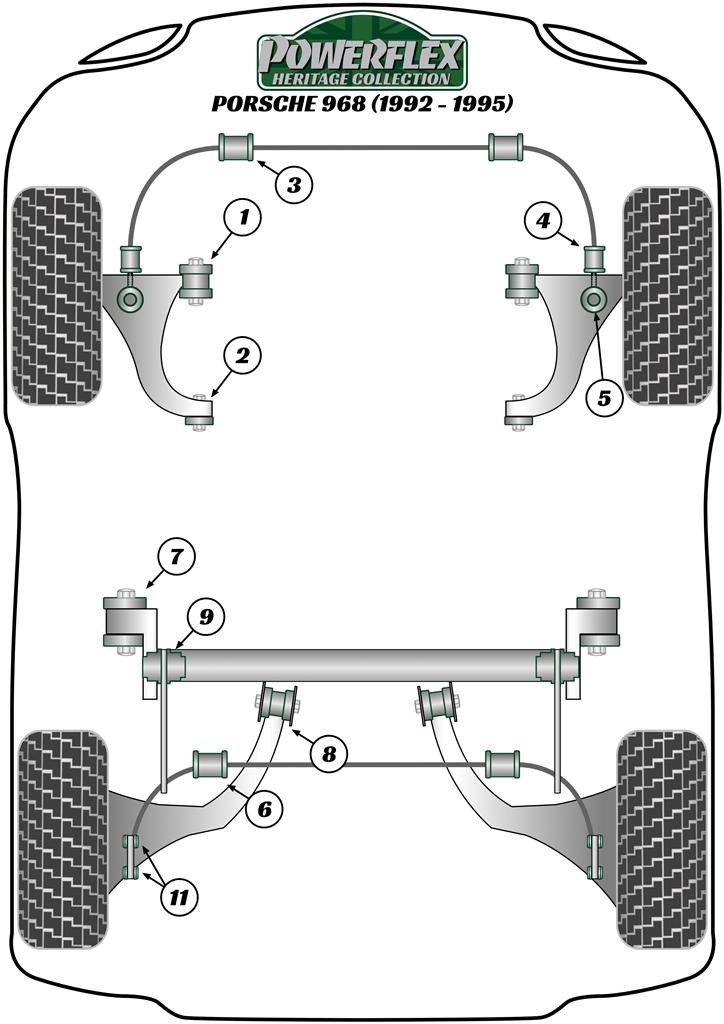 Voorste stabilisatorstang droplinkbus 21 mm 968, black