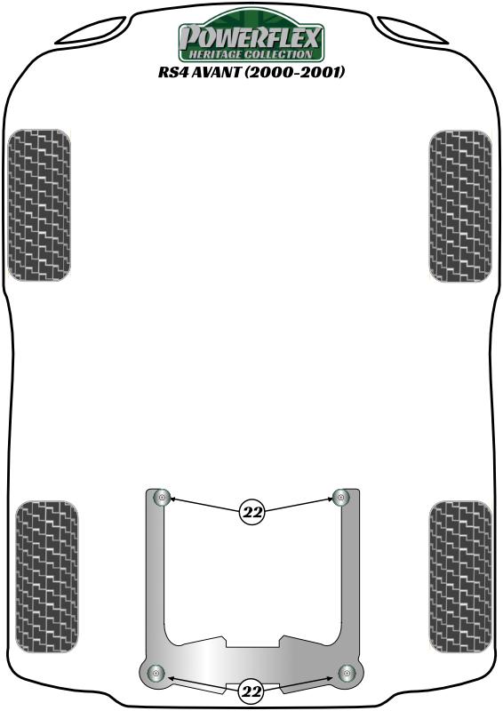 Voorste stabilisatorstangbus 31,5 mm A4 / S4 / RS4, A6 / S6 / RS6, A8 / S8, R8 Type 42, Macan 95B, Exeo, straat