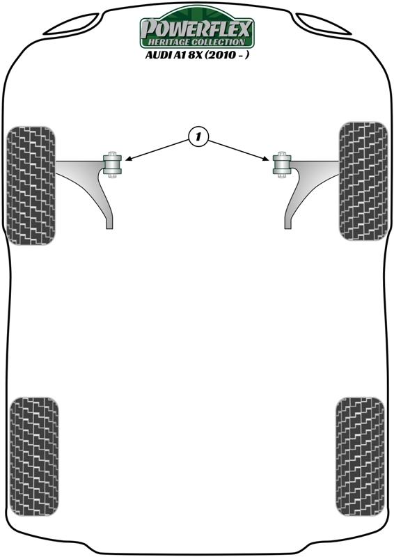 Front Wishbone Front Bush 30mm A1 / S1, A3 / S3 / RS3, TT Models, Arona, Cordoba Models, Ibiza Models, Inca, Leon Models, Mii, Toledo, Citigo, Fabia Models, Kamiq, Octavia, Rapid, Roomster Models, Scala, Beetle Models, Bora Models, Caddy Models, Corrado, 