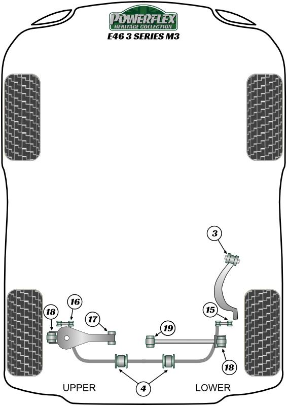 Rear Diff Front Mounting Bush 3 Series, Z Series, heritage