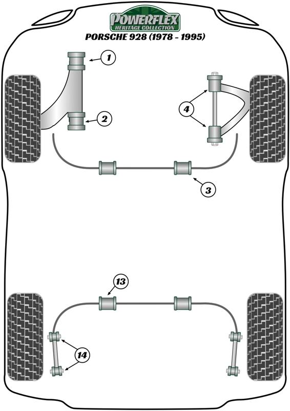 Front Upper Arm Bush 928, heritage