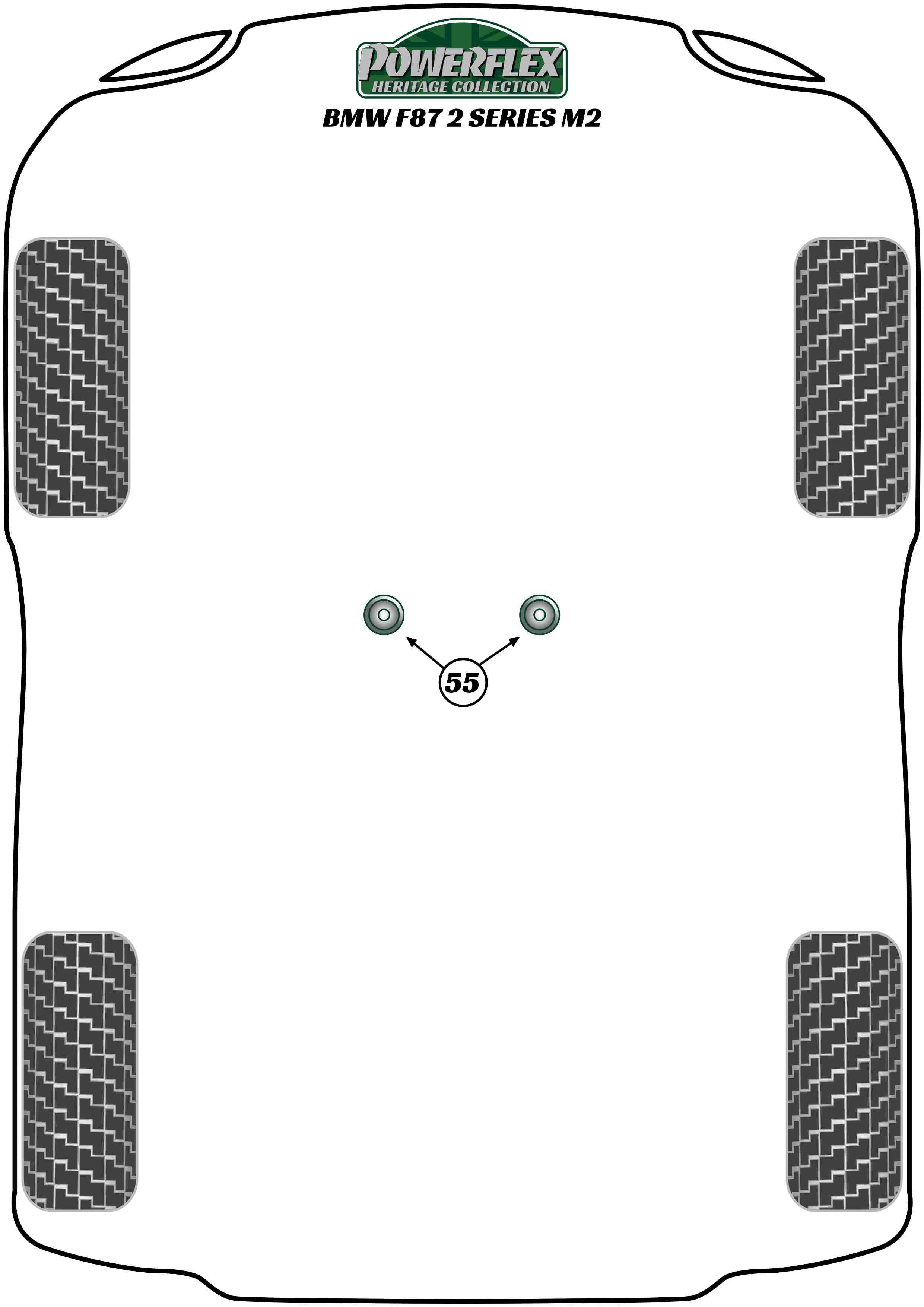 Achterdiff achterste montagebus 2 Series, 3 Series, 4 Series, black