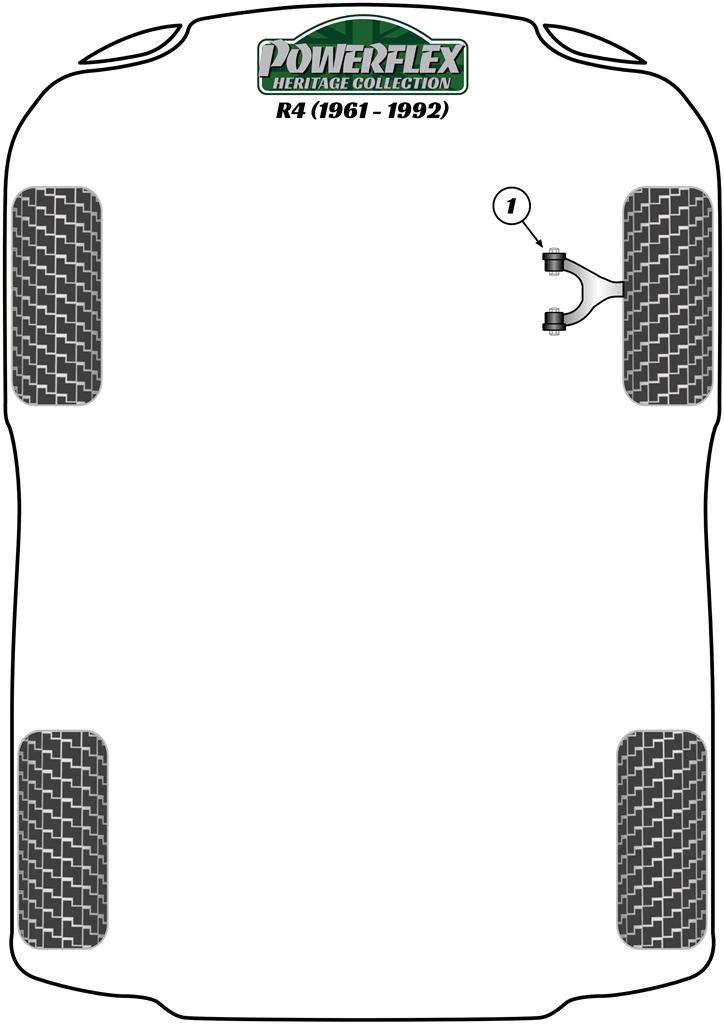 Front Anti-Roll Bar Mounting Bush 16mm 4, 5 Mk1, 5 Turbo, 6, road