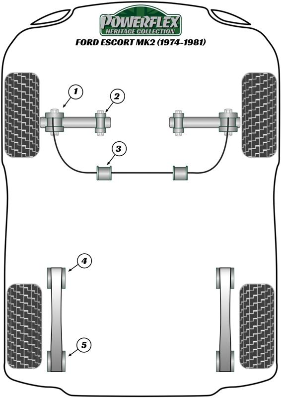 Leaf Spring Mount Front Escort Models, road