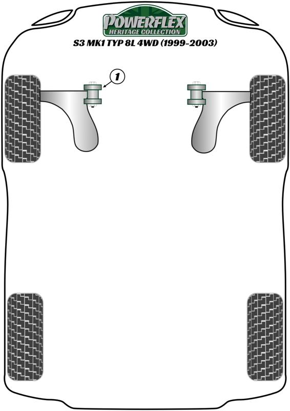 Upper Engine Mount Insert (Diesel) A3 / S3 / RS3, TT Models, Leon Models, Toledo, Octavia, Beetle Models, Bora Models, Golf, heritage