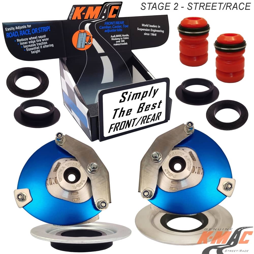 BMW 192616-2N voor F87 M2, F20, F21, F22, F23, F30, F31, F32, F33, F35, F36 Incl. X Top bevestigings (paar) camber & caster verstelbaar (Stage 2- straat/ motorsport)