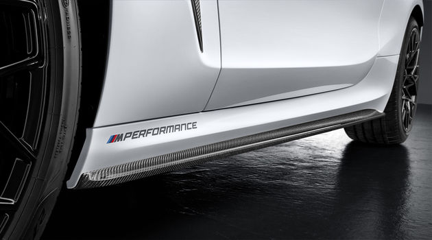 M Performance side skirt extension, carbon fiber, set