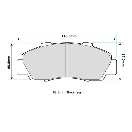 Honda Accord, Civic EK9, Integra DC2 voor ProRace Performance rem blokken 1206PR