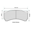 AP 6pot remklauw TCR Fitment 25mm 8448TC