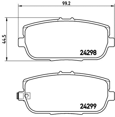 Mazda MX5 MK3 (NC) Race rem blokken - 1.8 / 2.0 achter ProTrack blokken 8614PT