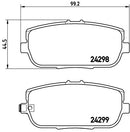 Mazda MX5 MK3 (NC) Race rem blokken - 1.8 / 2.0 achter ProTrack blokken 8614PT