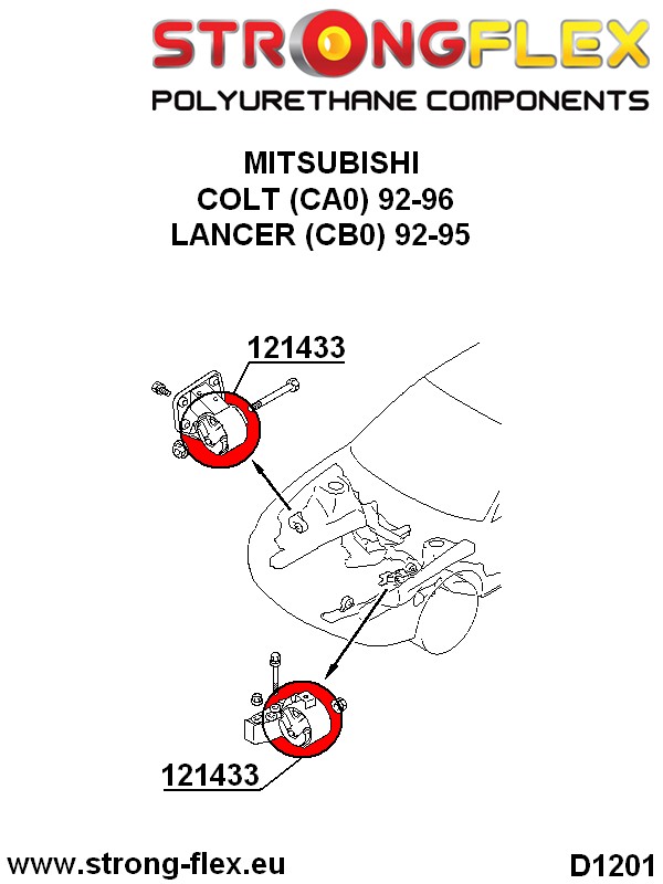 121433A: Engine mount inserts SPORT