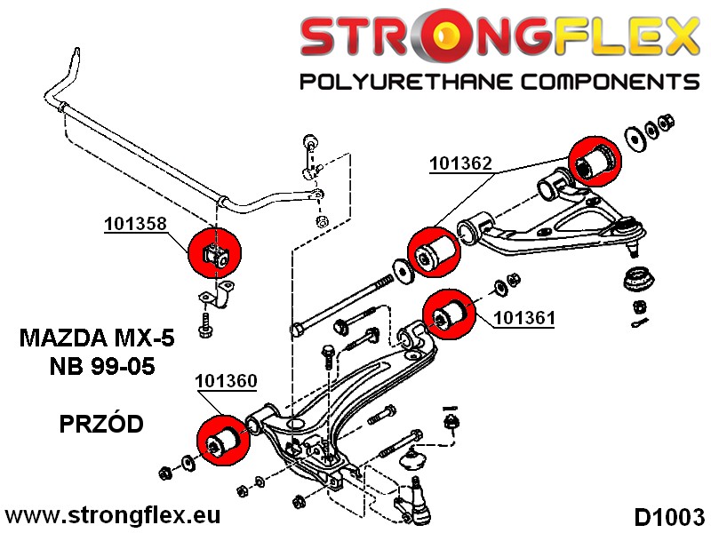 271279B: Front wishbone front bush