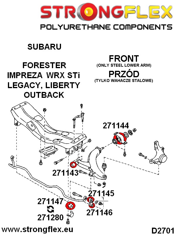 276036B: Busset voorste stabilisatorstang