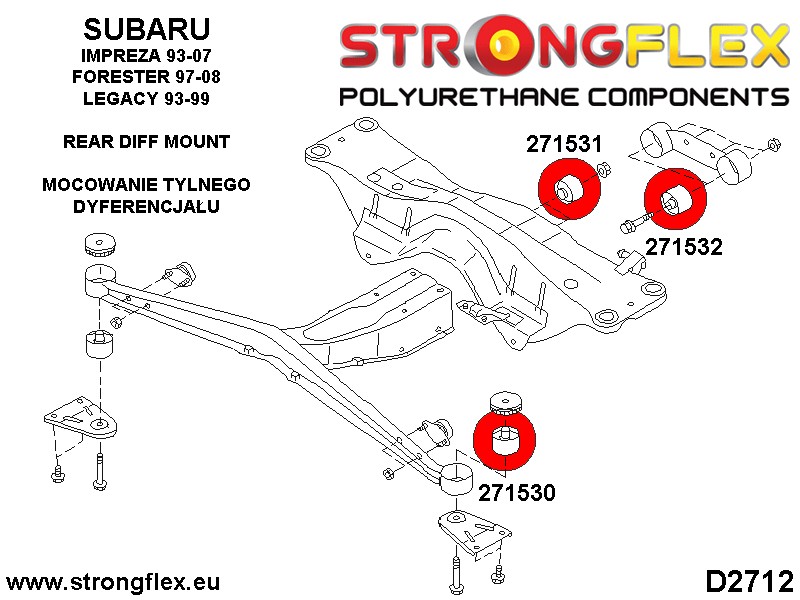 276146A: Full suspension bush kit SPORT