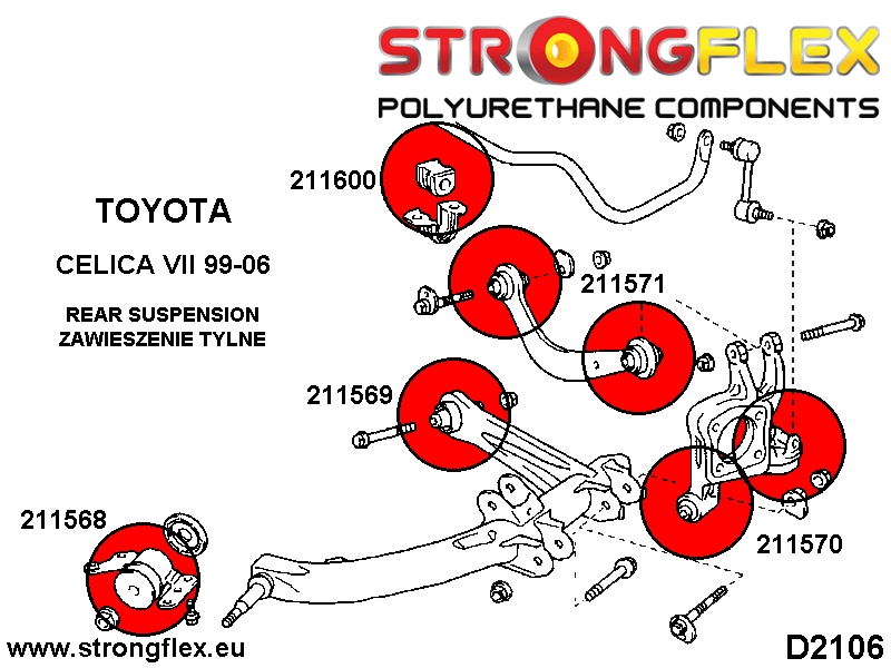 216162A: Rear suspension kit SPORT