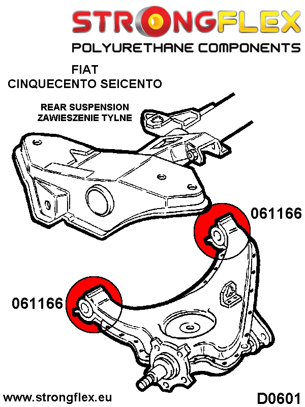 061166A: Rear trailing arm bush SPORT