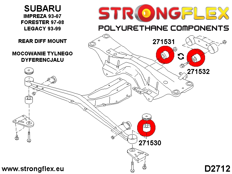 271532B: Rear diff mounting bush