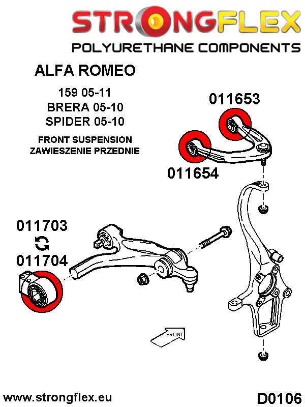 011703B: Front lower arm rear bush 46mm