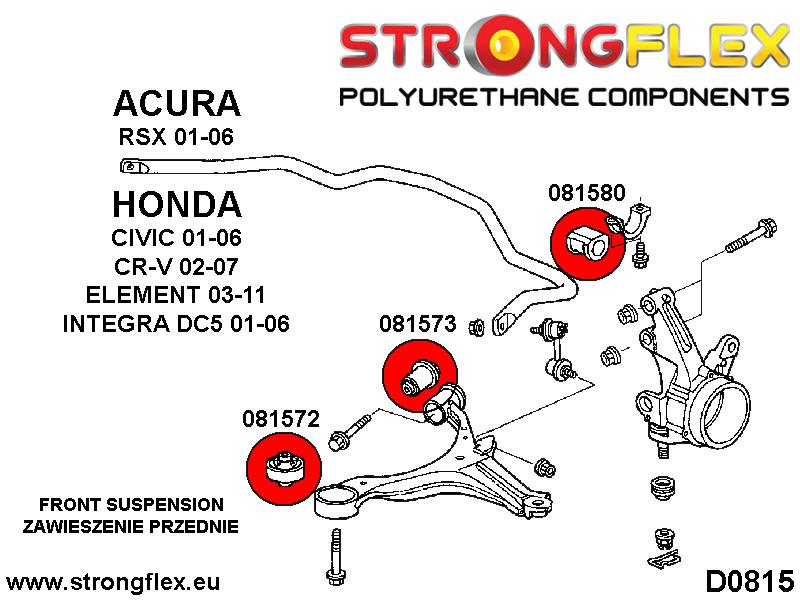 086169B: Front suspension bush kit