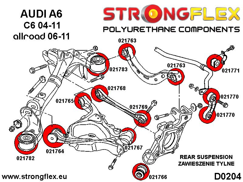 021764A: Rear lower arm front bush SPORT