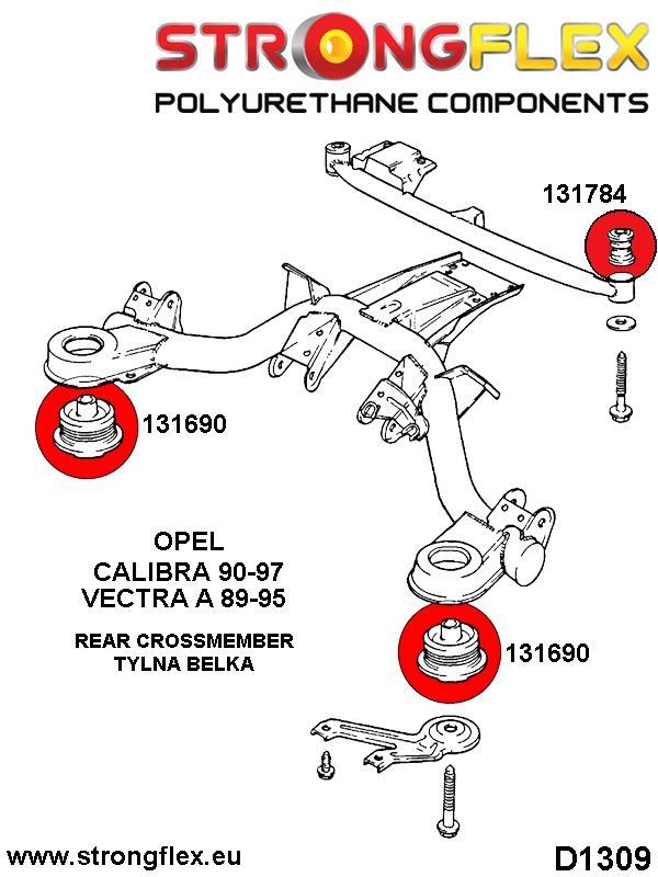 131784A: Rear carrier diff mount bush SPORT