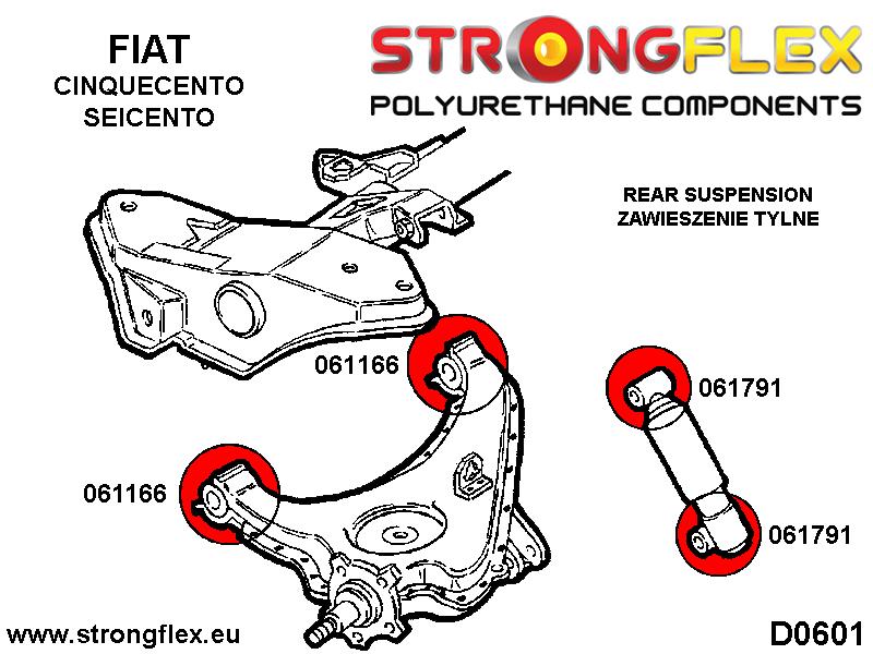 061791A: Rear shock mount bush SPORT