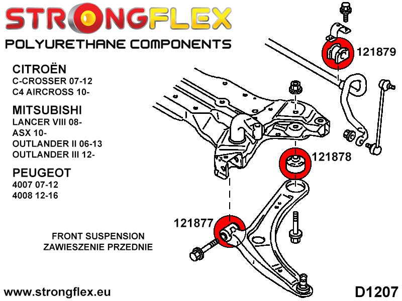 121877A: Front lower arm - front bush SPORT