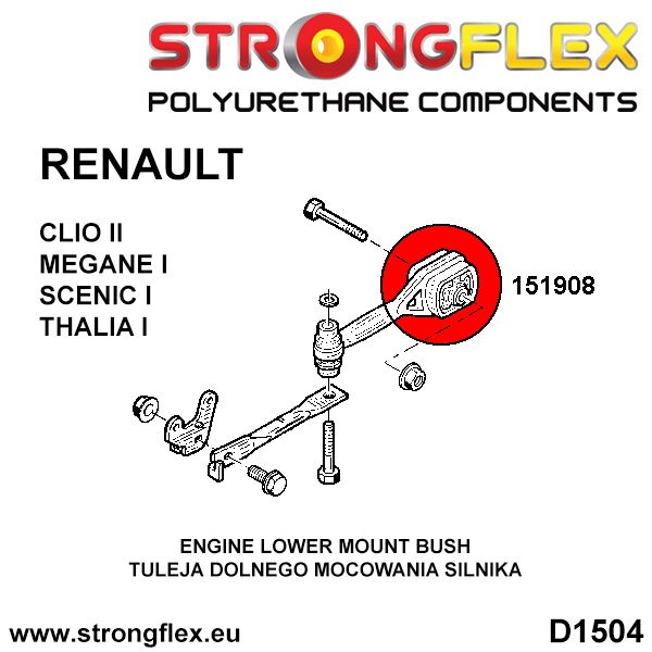 151908B: Engine mounting bush - mounting link