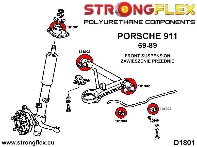 181903A: Front anti roll bar bush SPORT