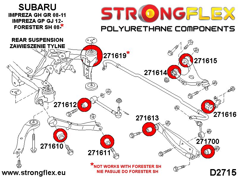 276166B: Full suspension bush kit