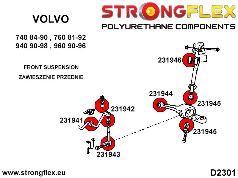 231942A: Voorste bus stabilisatorstang SPORT