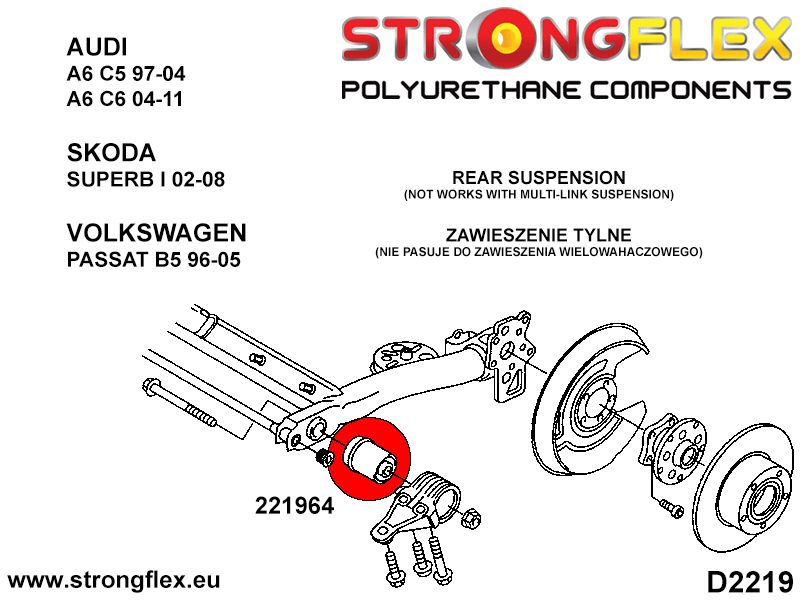 221964B: Rear beam bush