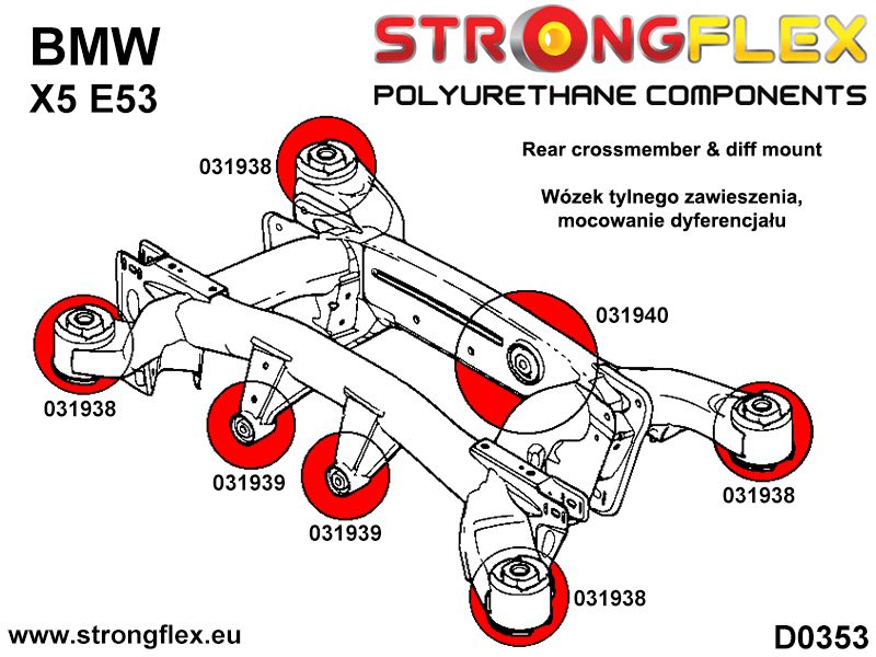 031940B: Rear diff mount - rear bush