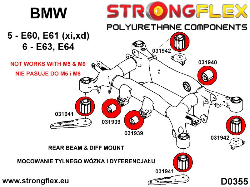 036249A: Full suspension polyurethane bush kit SPORT