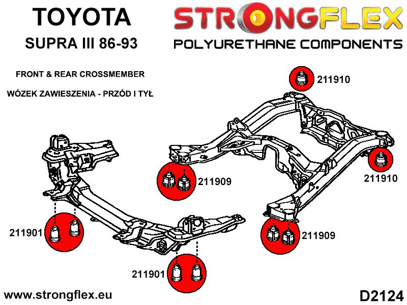 211901A: Front subframe bush SPORT