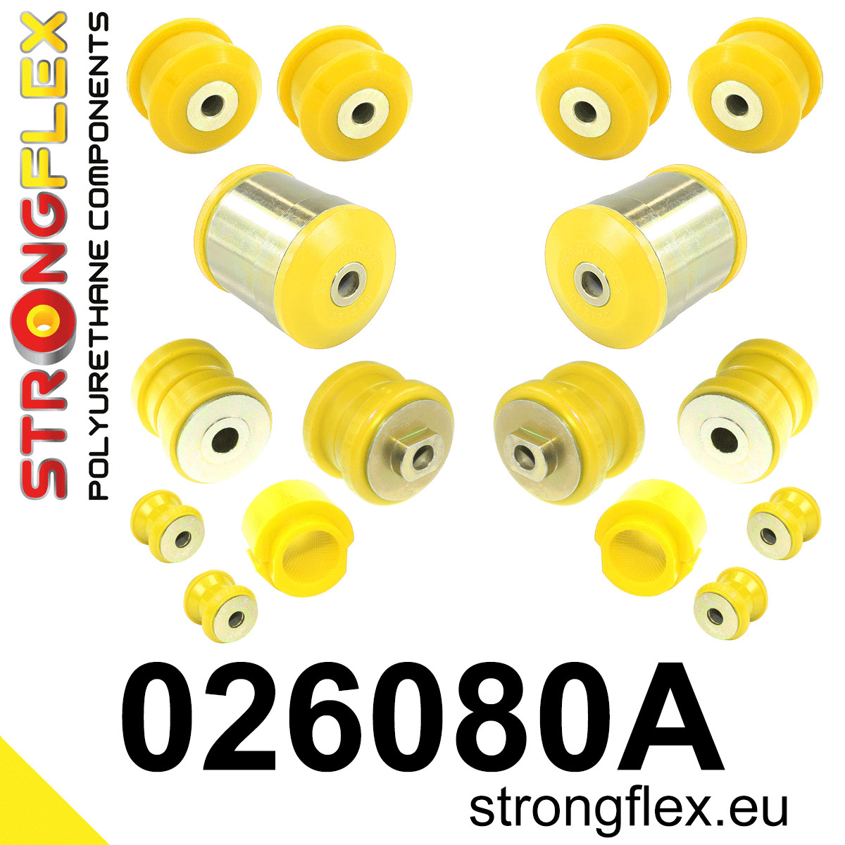 026080A: Front suspension bush kit SPORT