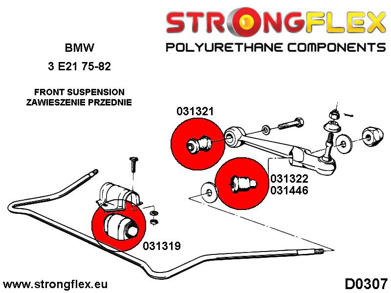 031319A: Montagebus voor stabilisatorstang SPORT