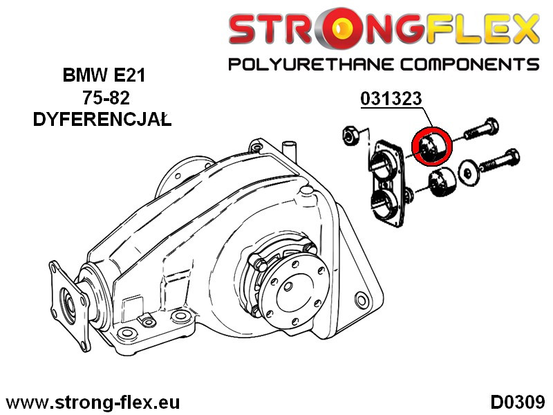 031323B: Rear diff mounting bush