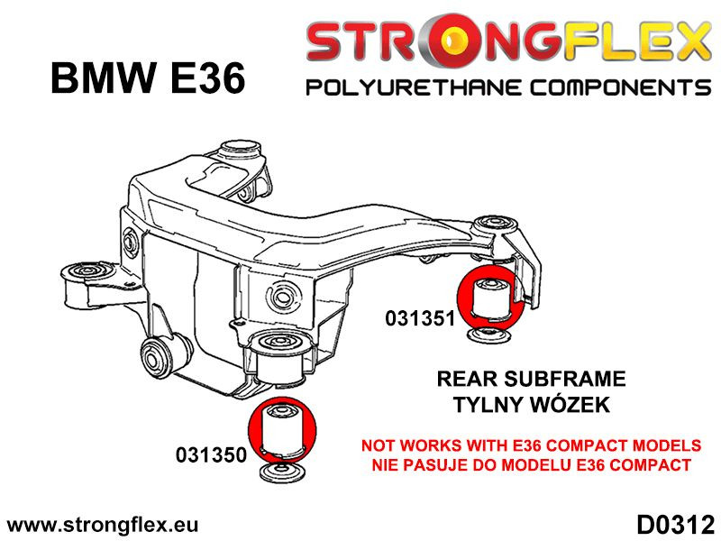 031351B: Rear subframe - rear bush
