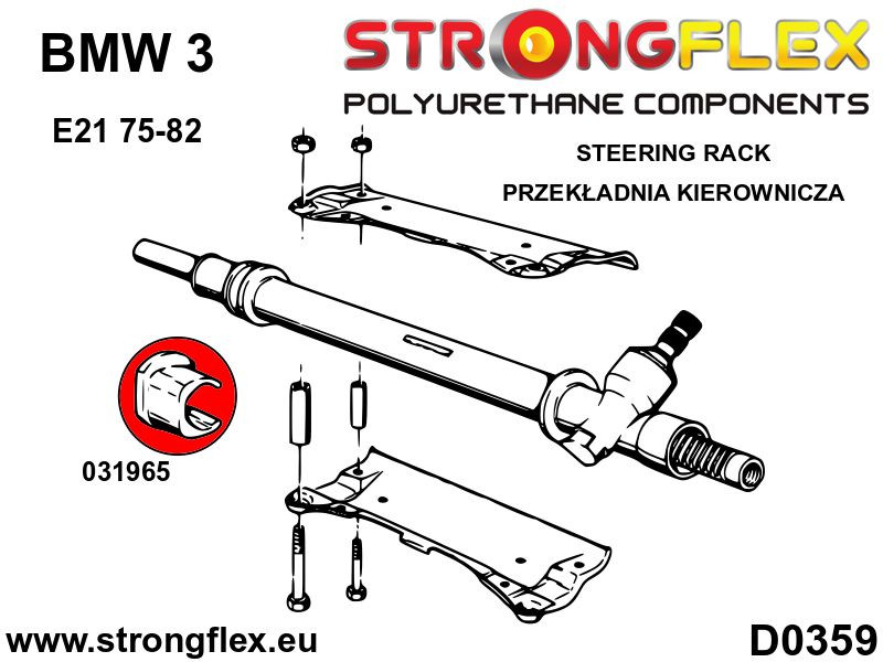 031965A: Steering rack bush SPORT