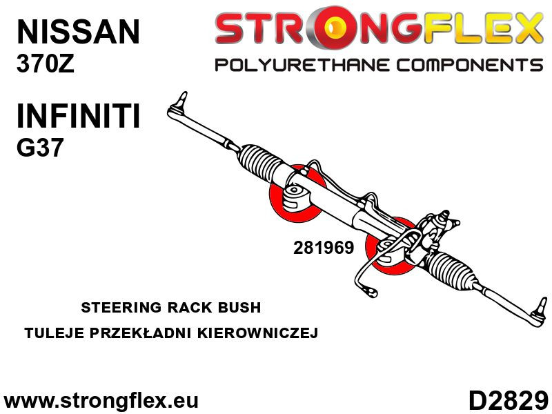 281969A: Steering rack bush SPORT