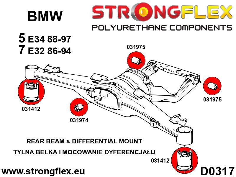 031974A: Rear differential - front bush SPORT