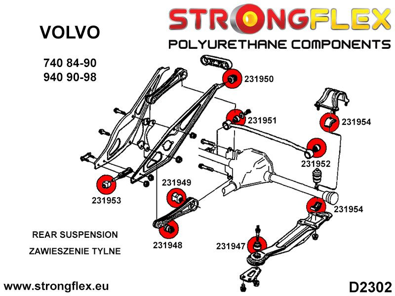 231953B: Rear axle frame – front bush