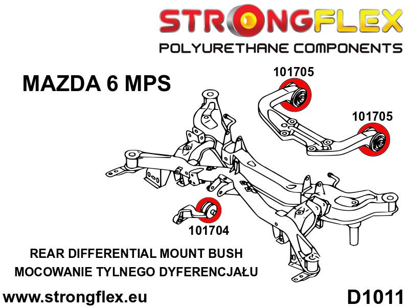 101704A: Rear differential - front bush SPORT