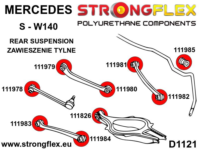 111983B: Rear trailing arm - front bush