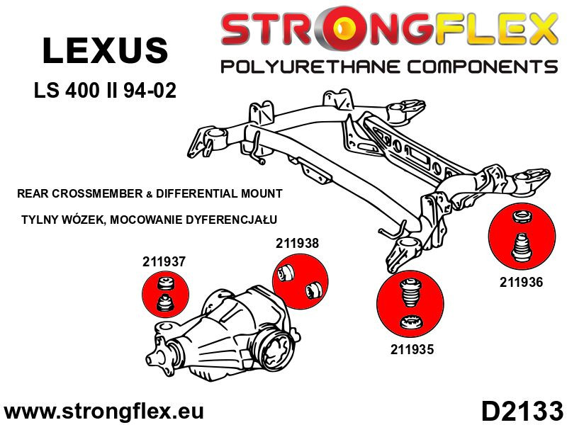 211935A: Rear crossmember – front bush SPORT